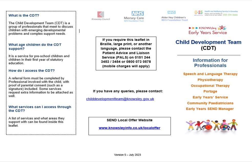 CDT leaflet - email FIS@knowsley.gov.uk for an accessible copy